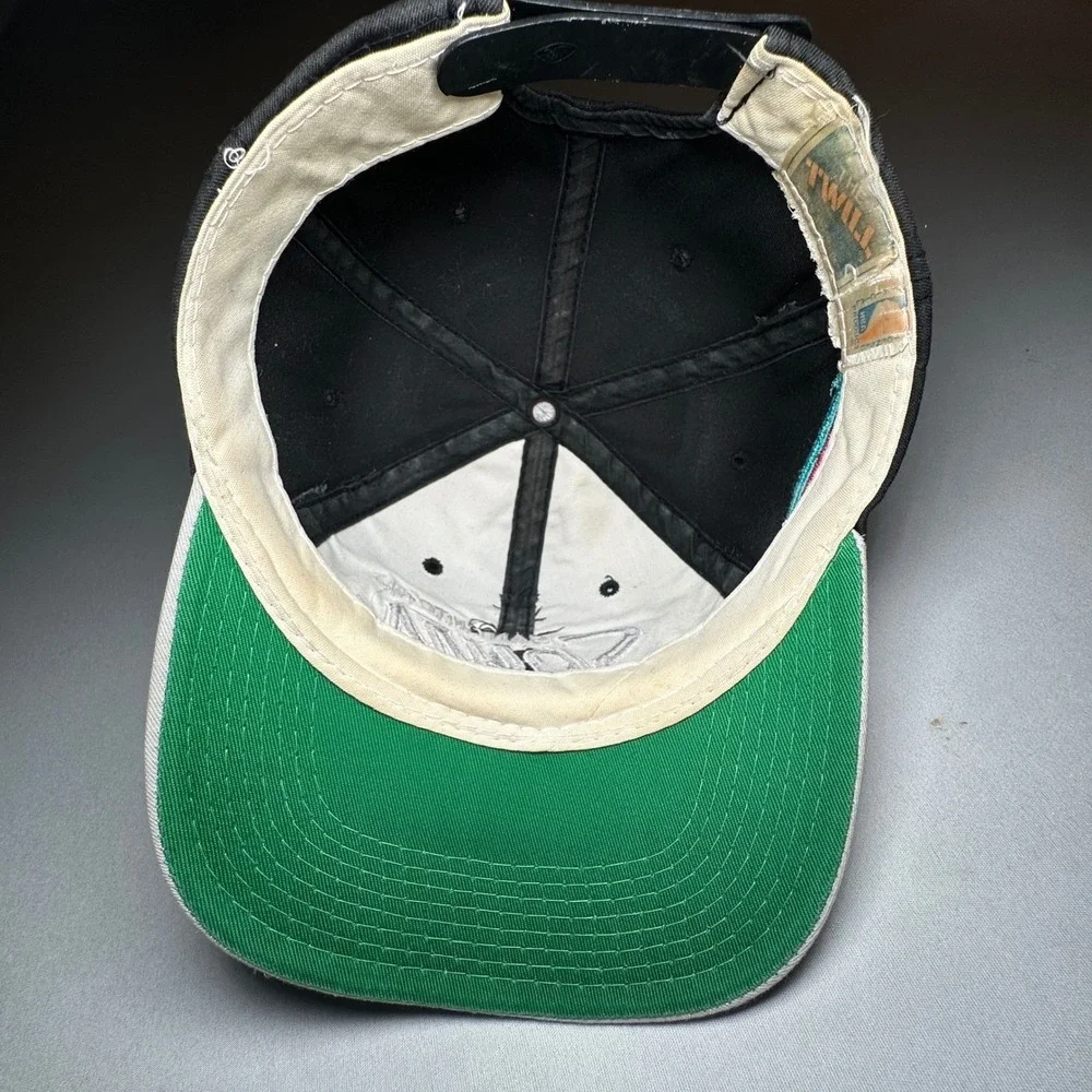 VTG San Antonio Spurs Hat Sports‎ Specialties Script Black Fiesta Green Bill 90s